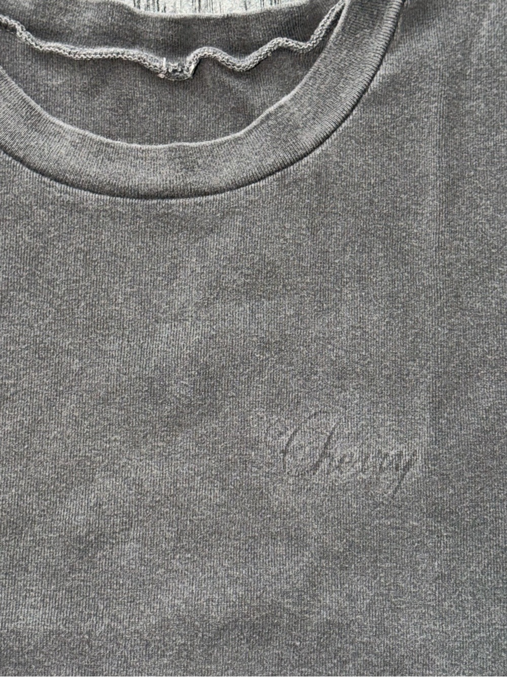 Cherry LA Short Sleeve Tee in Charcoal Grey